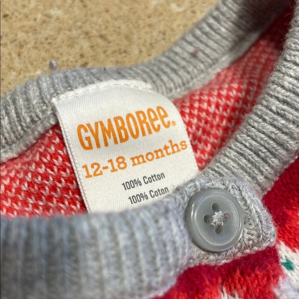 Gymboree Red and Gray Kids Matching Set